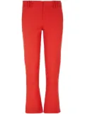 Balmain hook-fastening flared cropped trousers