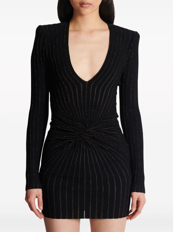 Balmain style discount long sleeve dress