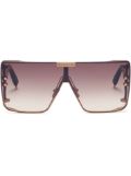 Balmain Eyewear Wonder Boy oversize-frame sunglasses - Brown