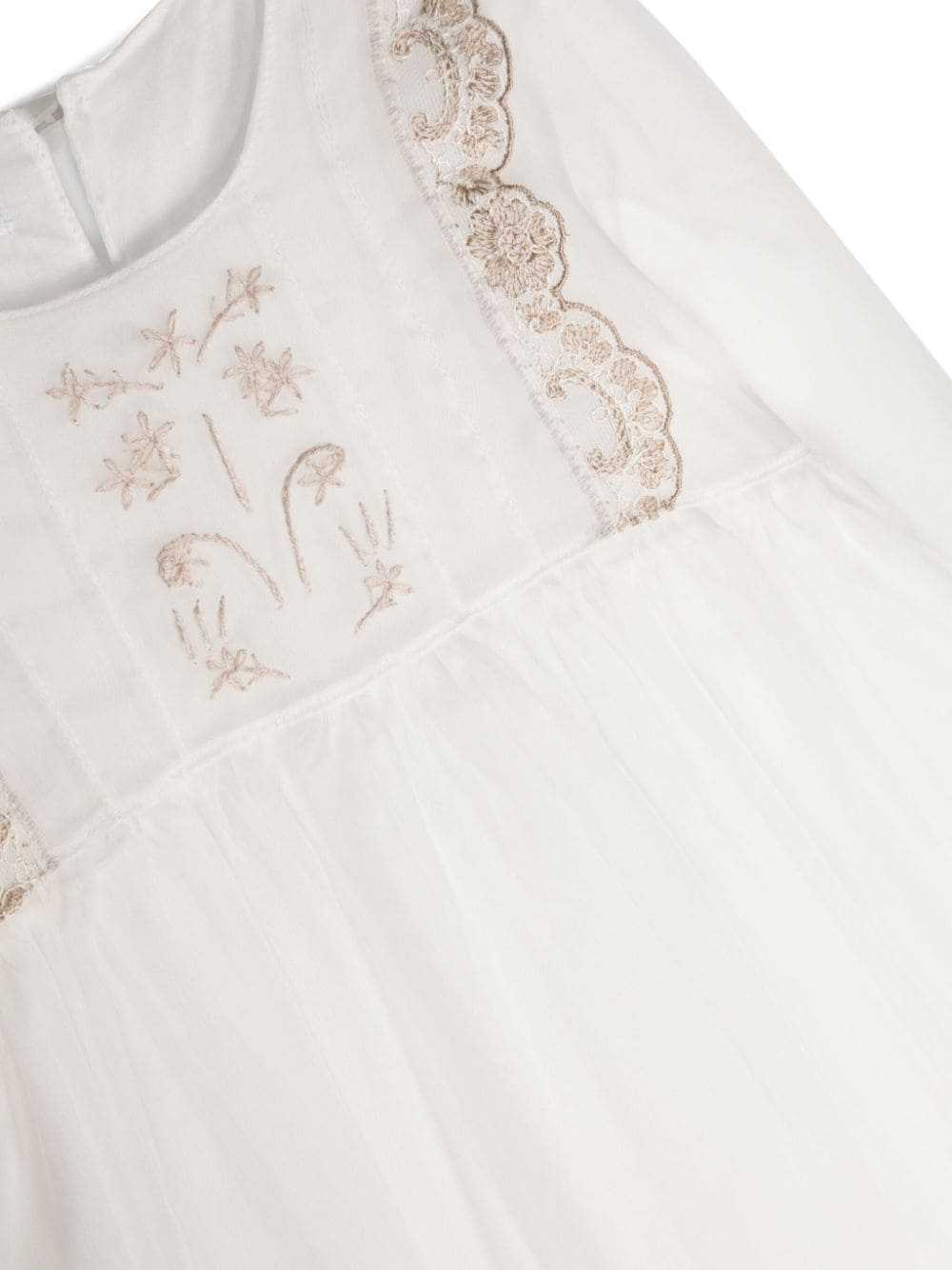 Shop Jesurum Baby Valencienne Embroidered Dress In White