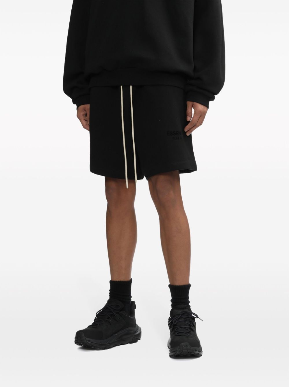 FEAR OF GOD ESSENTIALS logo-print Jersey Track Shorts - Farfetch