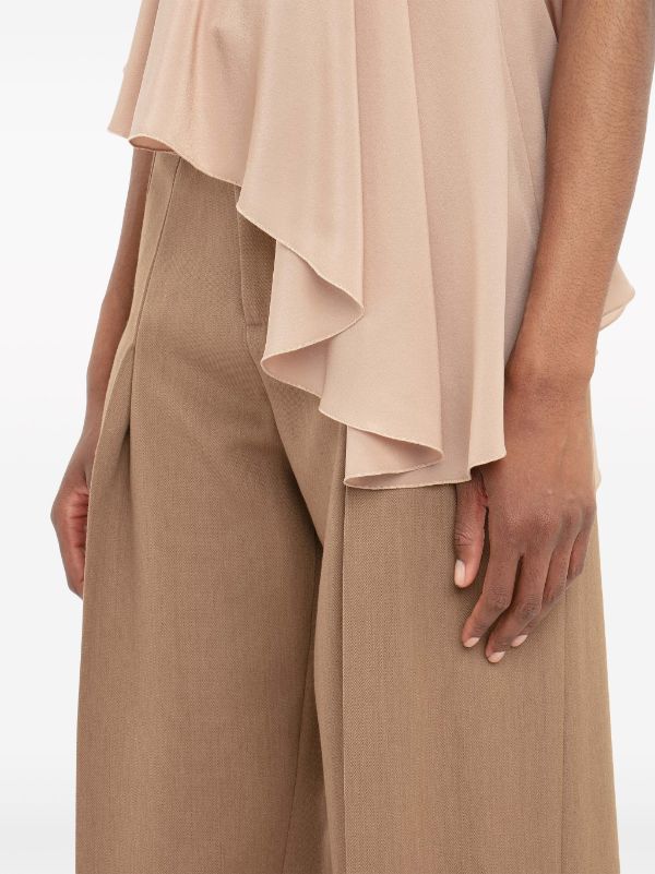 Victoria Beckham Satin straight-leg Trousers - Farfetch