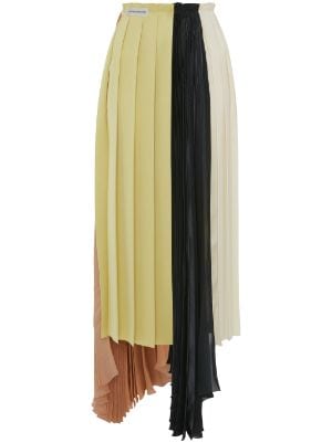 Louis Vuitton 3D Monogram Asymmetrical Pleat Midi Skirt