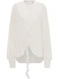 Victoria Beckham Romantic ruffled silk blouse - White