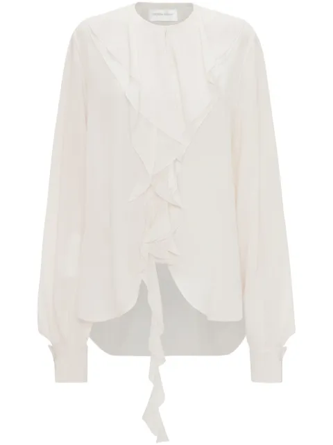 Victoria Beckham Romantic ruffled silk blouse