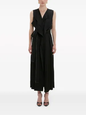 新品タグ付 ヴィクトリアベッカム ロングスカート プリーツ 総柄 アシンメトリー Victoria Beckham(ヴィクトリアベッカム) スカート(レディース