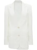 Victoria Beckham asymmetric double-layered blazer - White
