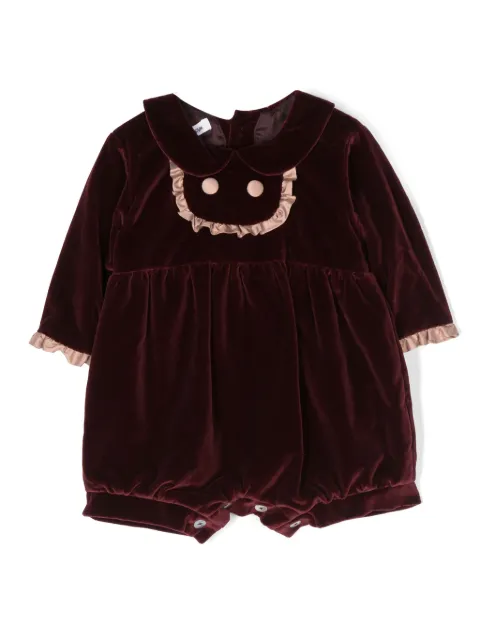 JESURUM BABY ruffled velvet romper