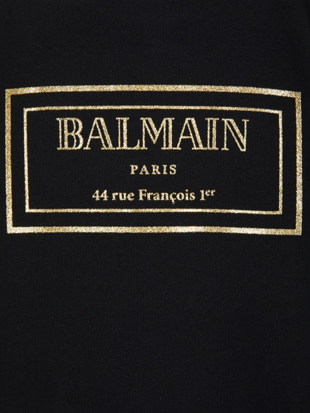 Shop Balmain Logo-print Glittered Sweater Dress In Black