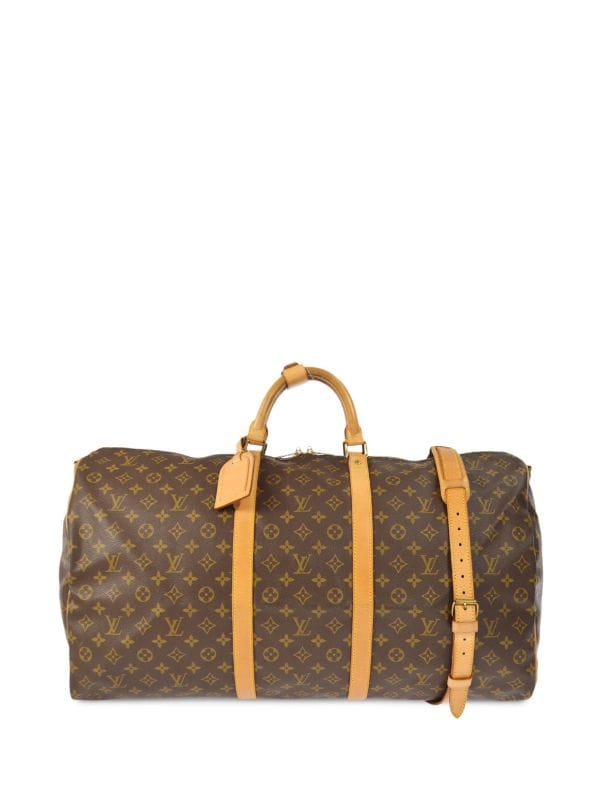 Louis Vuitton 1991 Pre-owned Keepall 60 Bandouliere Two-Way Travel Bag - Brown