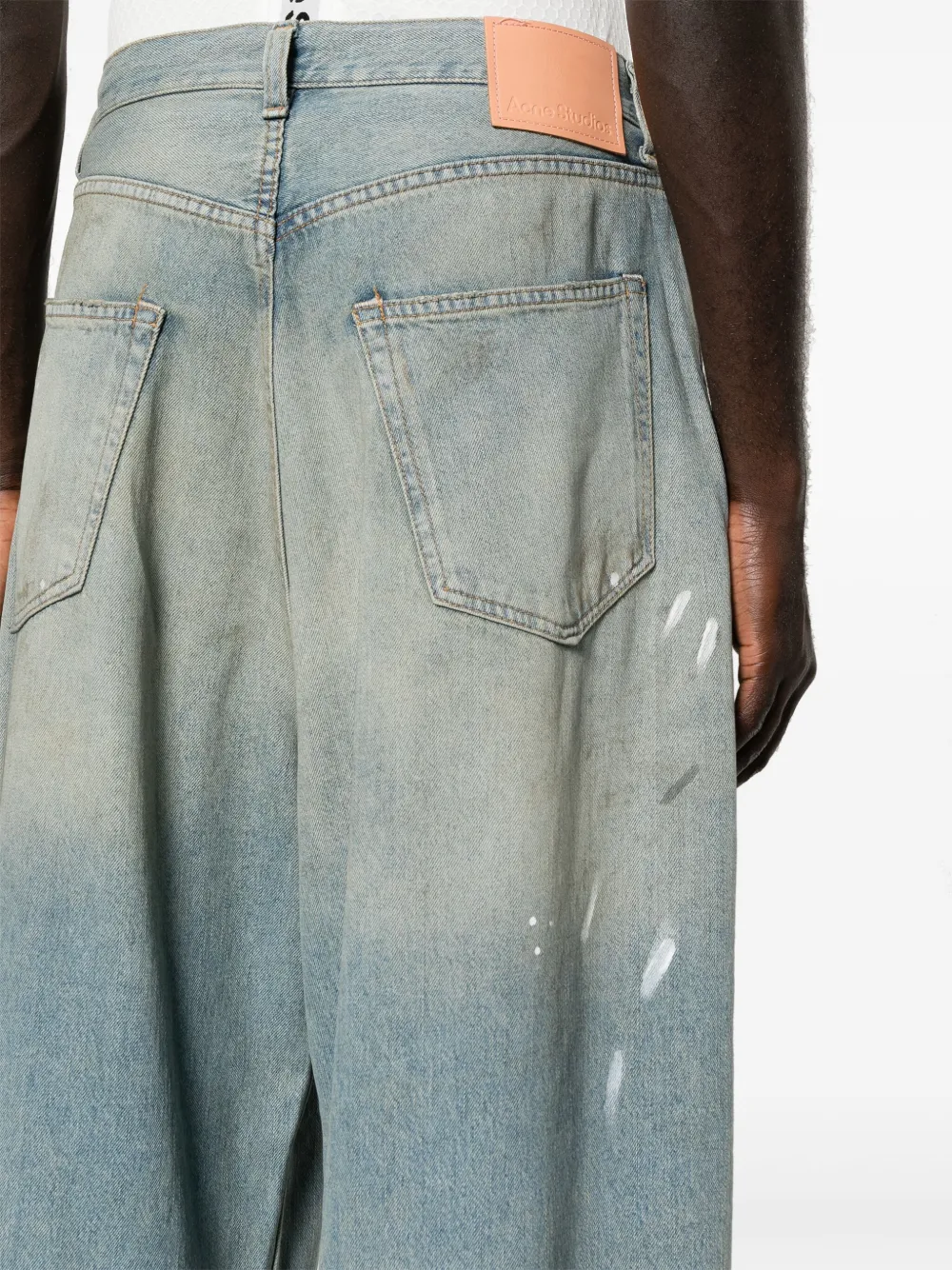 Acne Studios 2023 mid-rise wide-leg Jeans | Blue | FARFETCH