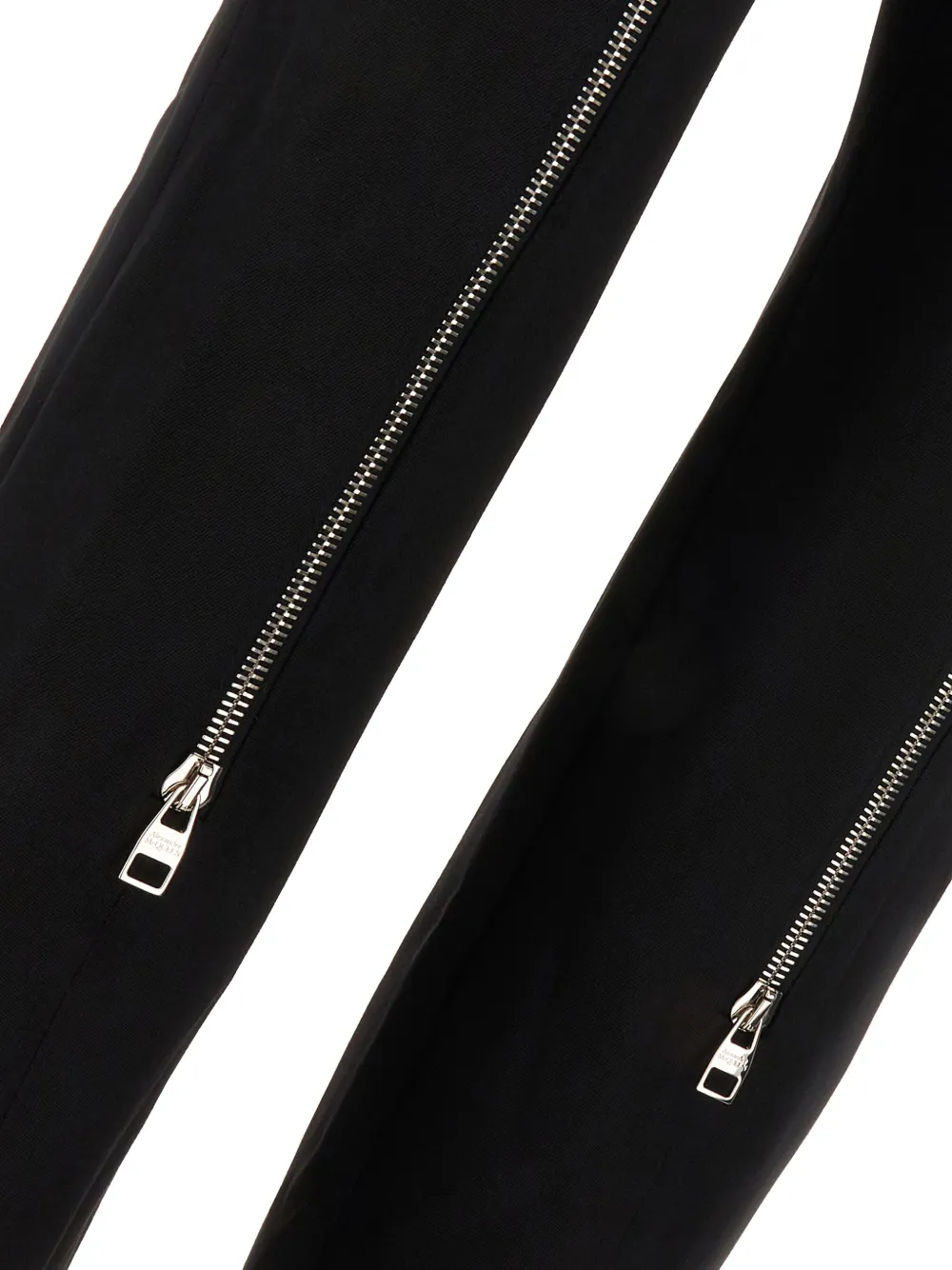 Alexander McQueen Broek met toelopende pijpen Zwart