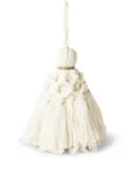 Brunello Cucinelli crochet Christmas tree decoration - White