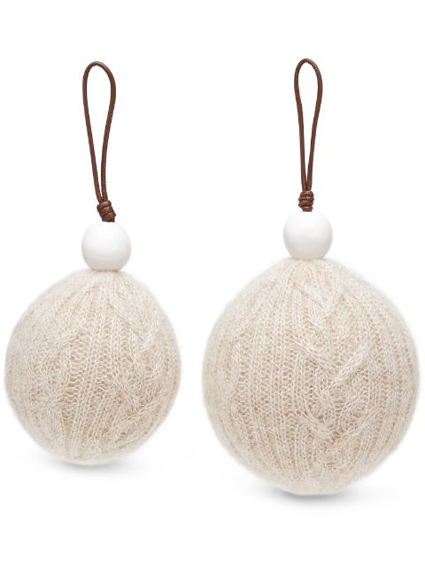 Brunello Cucinelli knitted Christmas balls Men