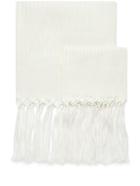 Brunello Cucinelli fringed bath towels Men