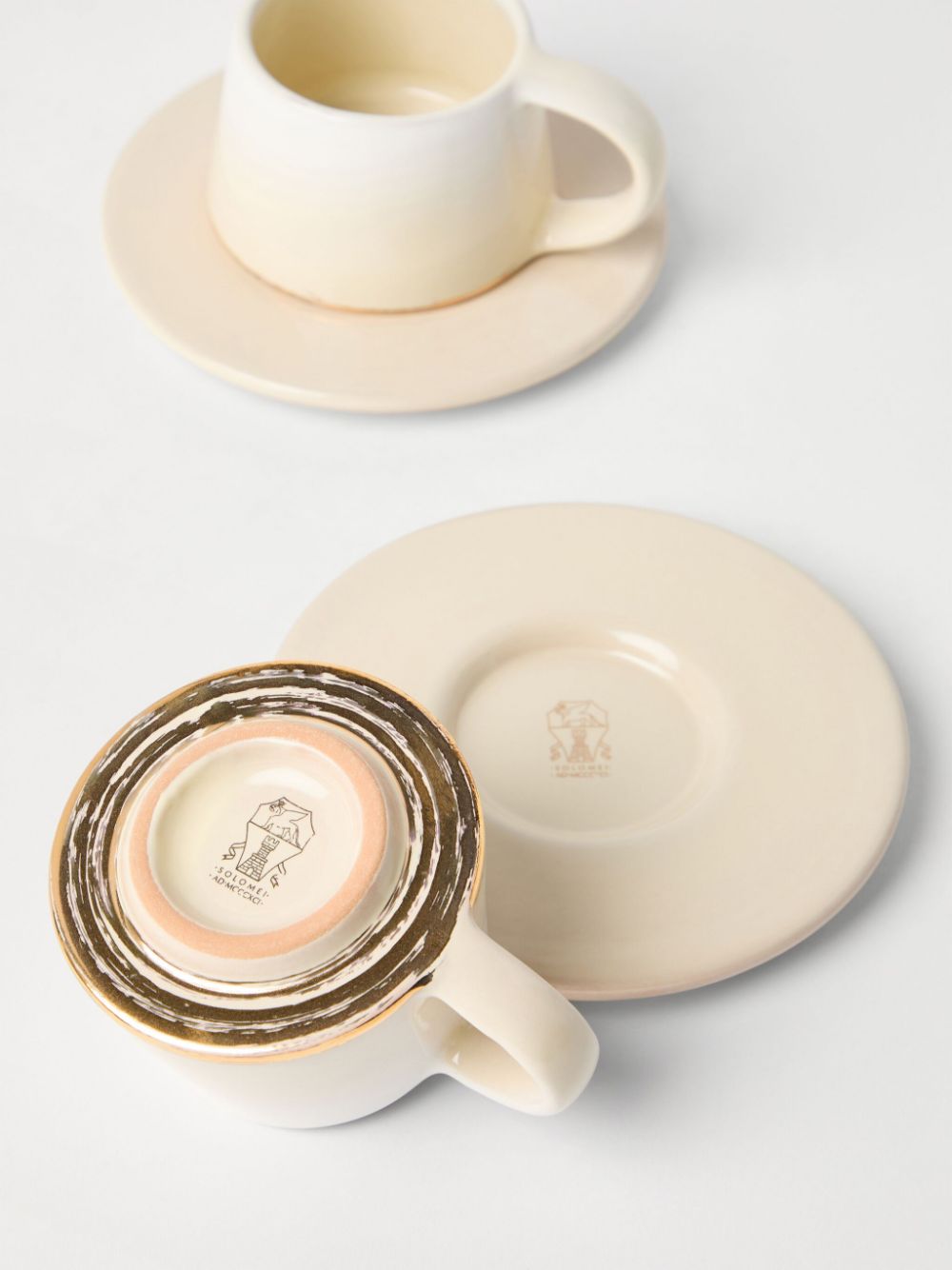 How to get cheap products Brunello Cucinelli ceramic cups and saucers (set of two) Men