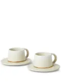 Brunello Cucinelli ceramic cups and saucers (set of two) - Neutrals