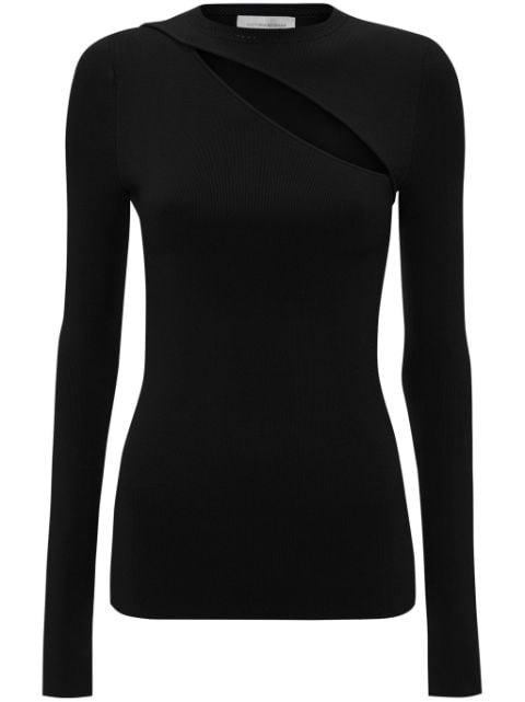Victoria Beckham cut-out ribbed-knit top