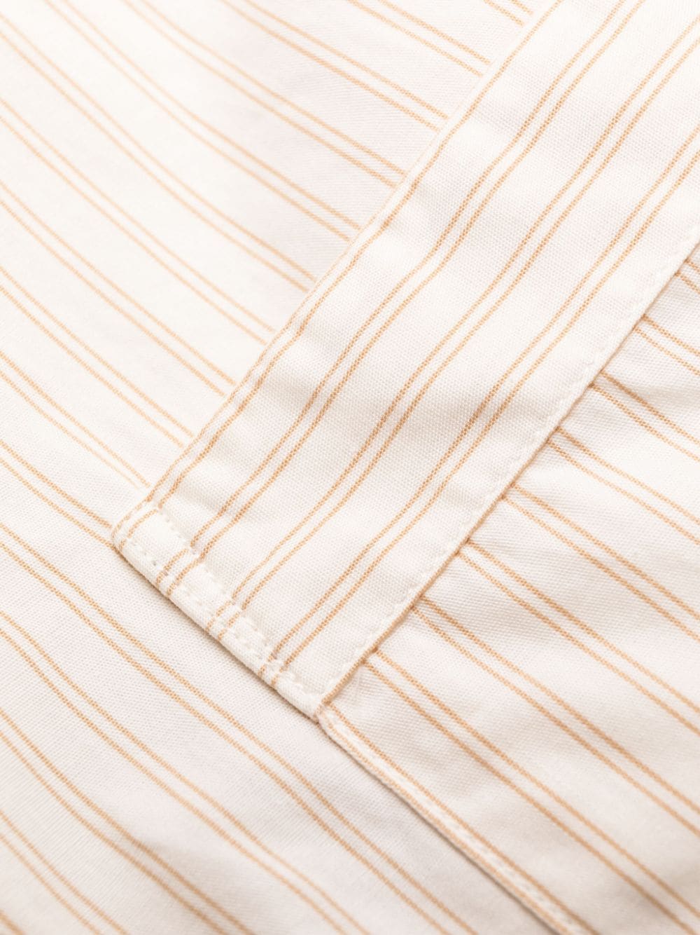 Shop Birkenstock Striped Organic Cotton Pyjama Shirt In Neutrals