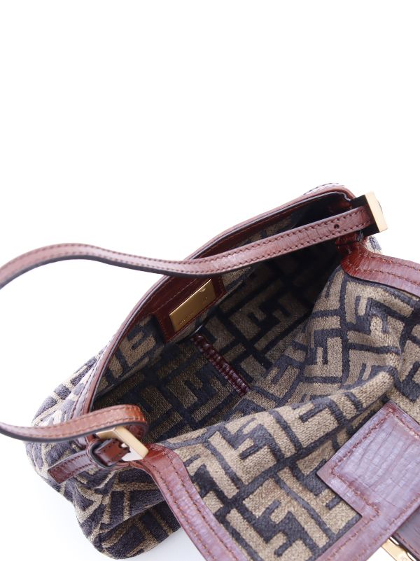 Fendi Pre Owned 1990s 2000s Baguette Zucca Shoulder Bag Farfetch