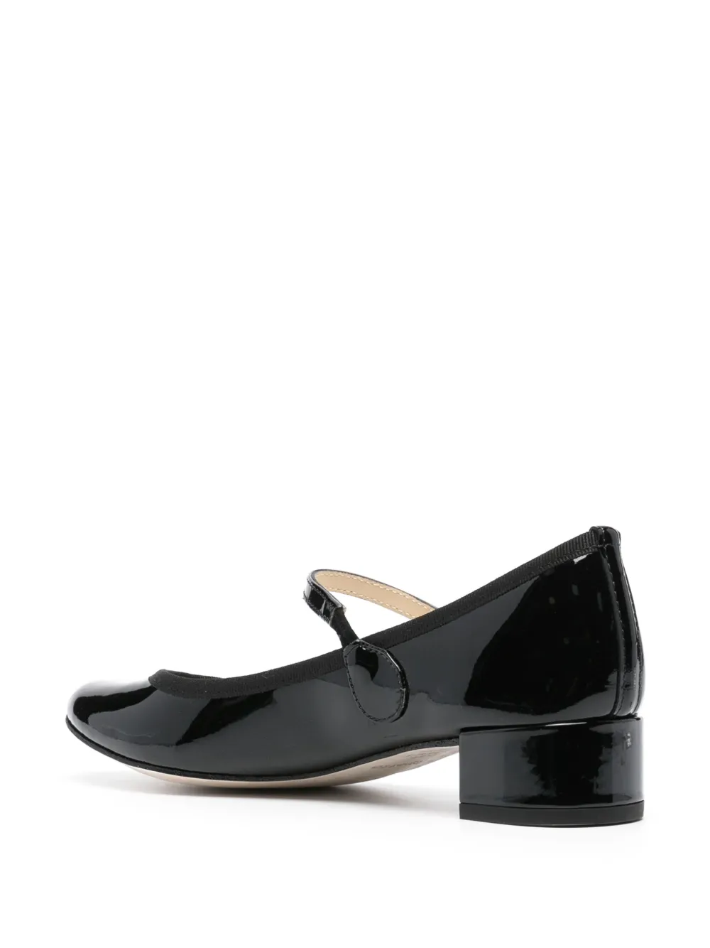 Repetto Lio Mary Jane 35 mm leren pumps Zwart