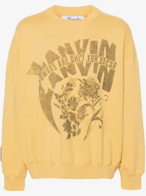 Lanvin x Future logo-print cotton sweatshirt