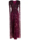 Jenny Packham Lotus Lady sequin-embellished gown - Purple