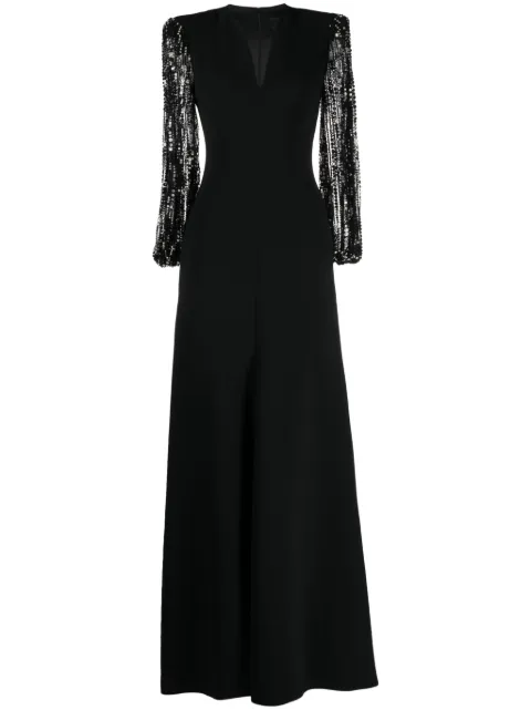 Jenny Packham The Swan crystal-embellished gown