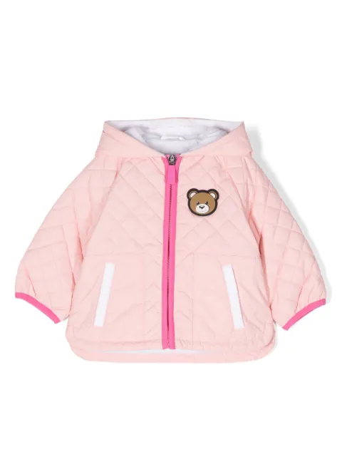 Moschino Kids logo-appliqué padded jacket 