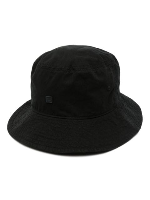 Acne Studios logo-appliqué cotton bucket hat