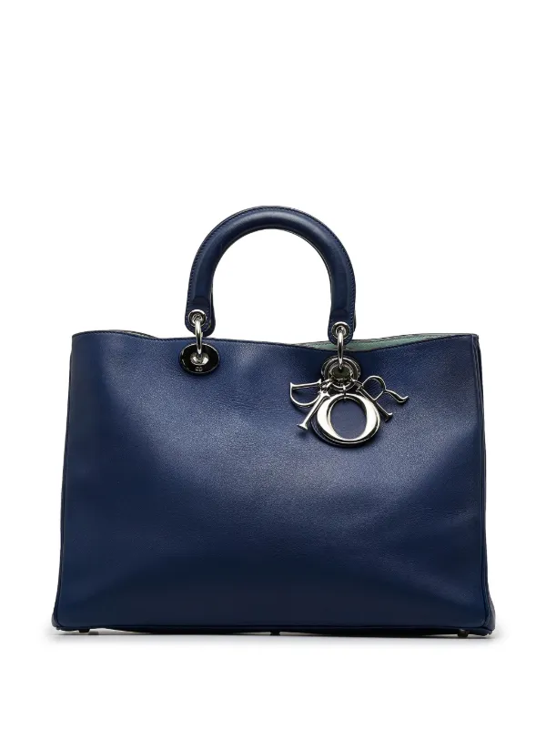 Dior navy blue discount bag