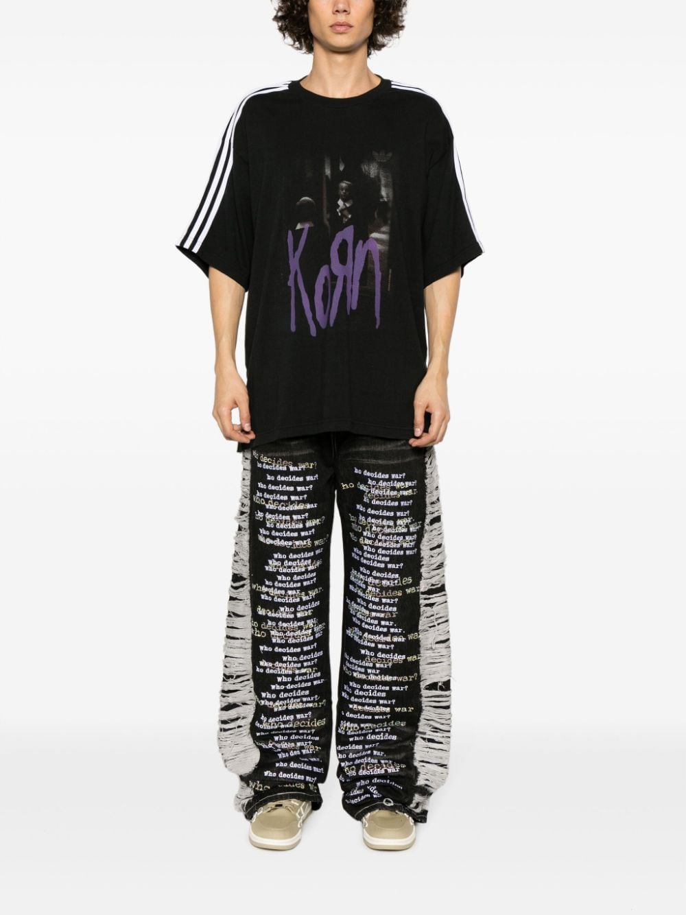 adidas T-shirt met print - Zwart