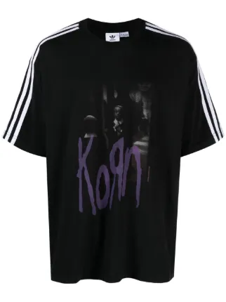 adidasKOadidas✖️korn バンドT風グラフィックTシャツ