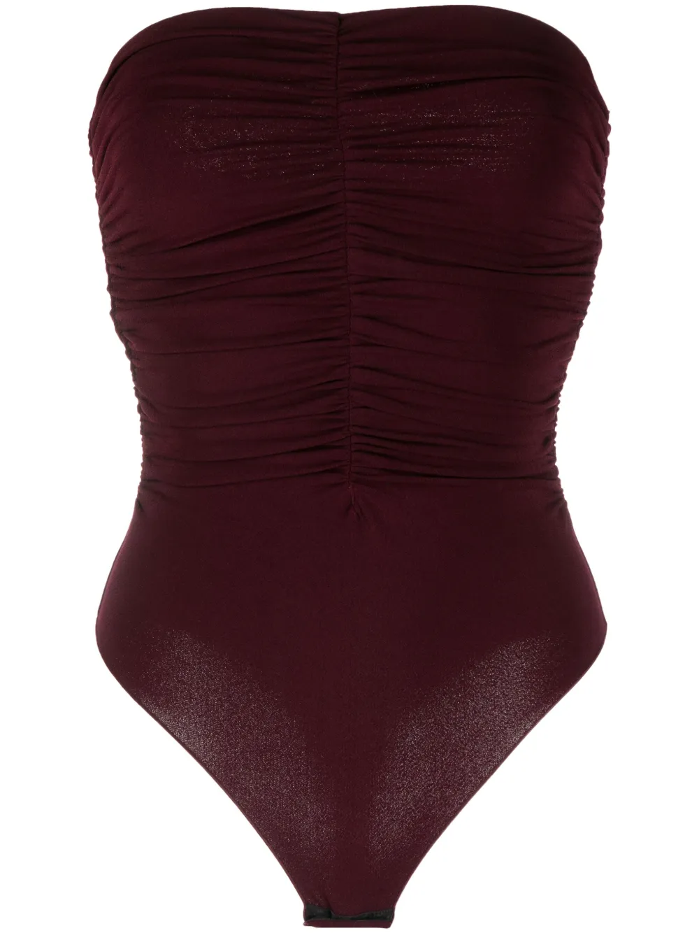 THE ANDAMANE Strapless playsuit Rood