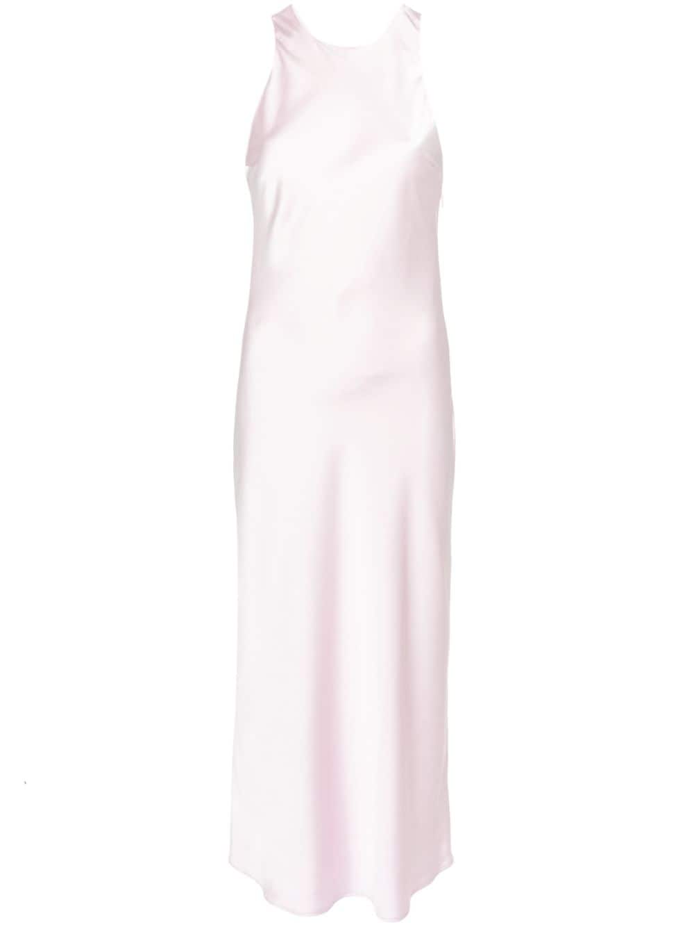Claudie Pierlot Satin-finish Dress In 粉色