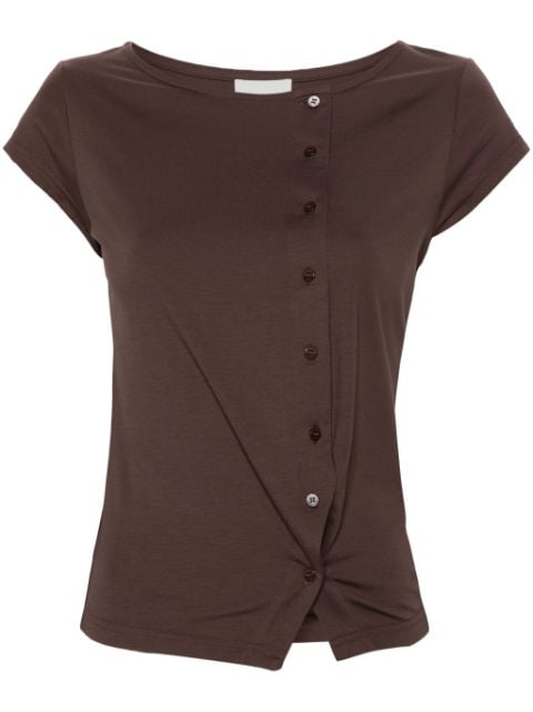 Claudie Pierlot asymmetric buttoned T-shirt