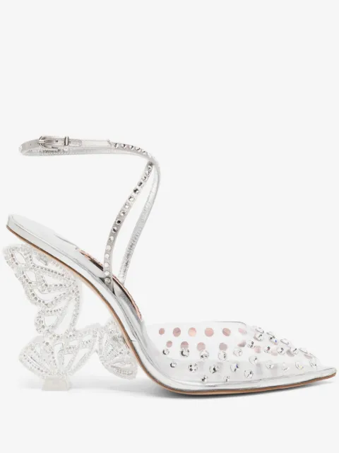 Sophia Webster zapatillas Paloma con detalles de cristal y tacón de 100mm