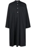 Birkenstock x Tekla mandarin-collar organic cotton shirt - Black