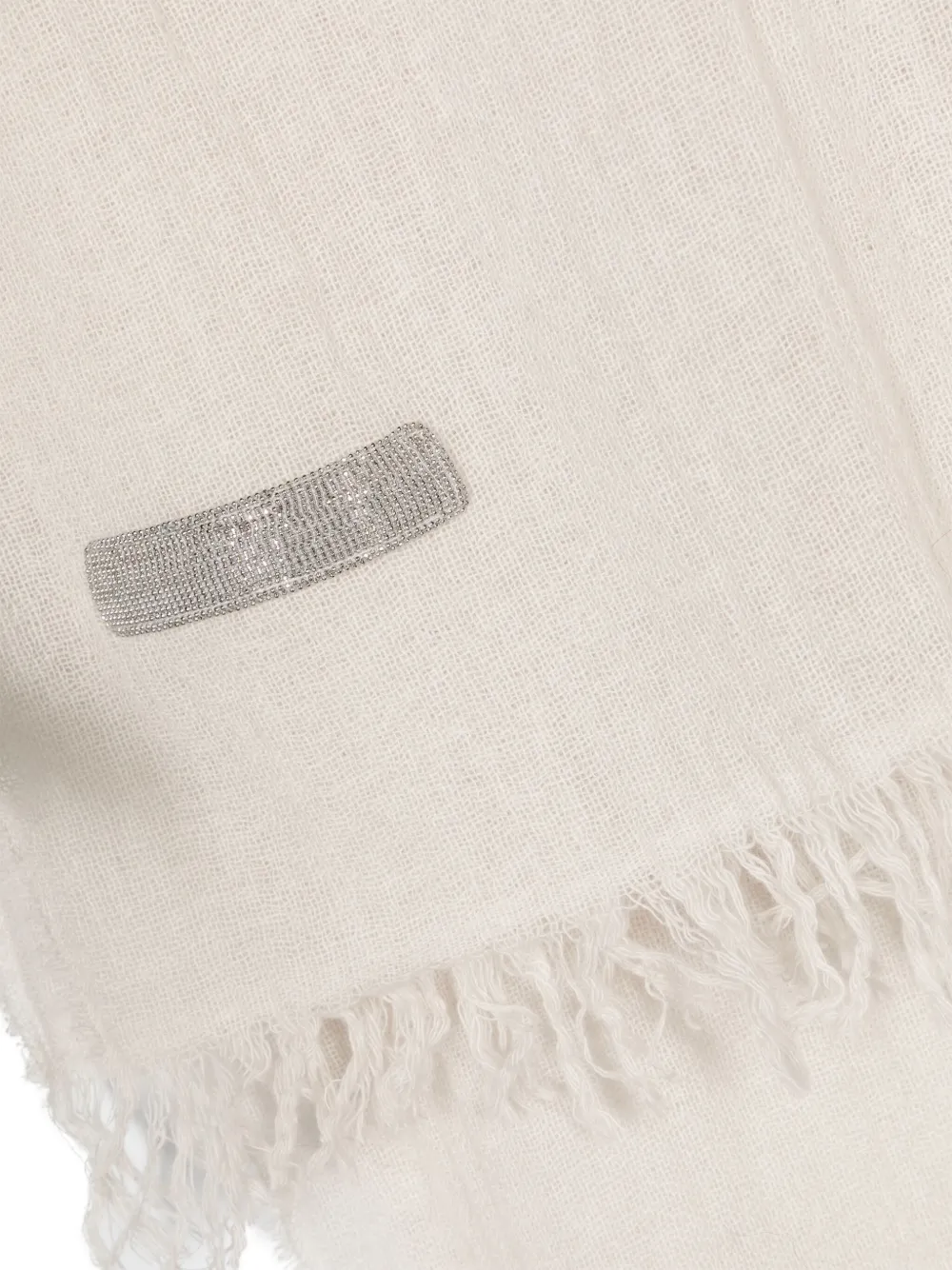 Fabiana Filippi Sjaal van scheerwol Beige