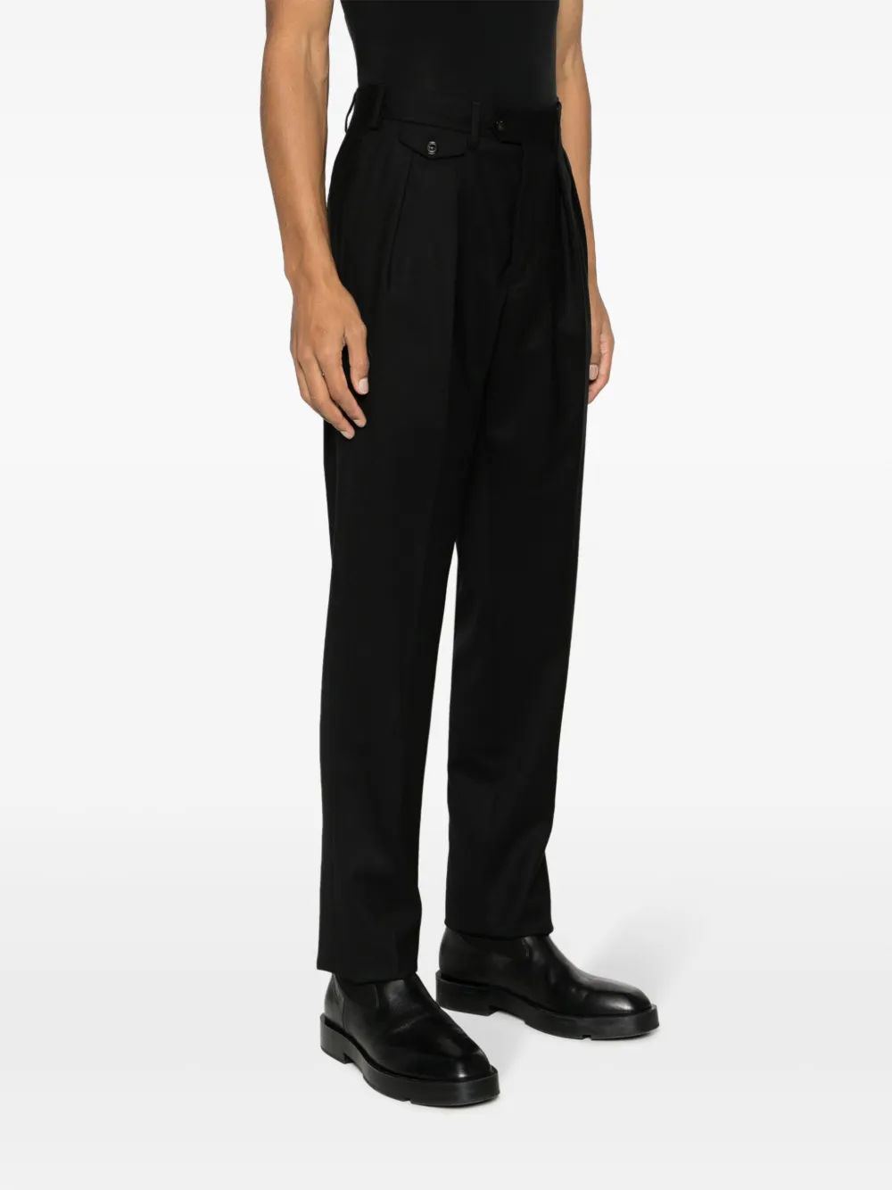 Lardini Wollen pantalon Zwart