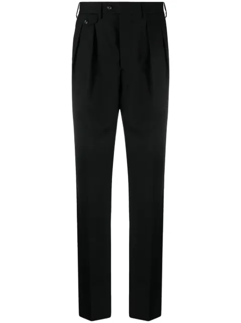Lardini pressed-crease wool tailored trousers