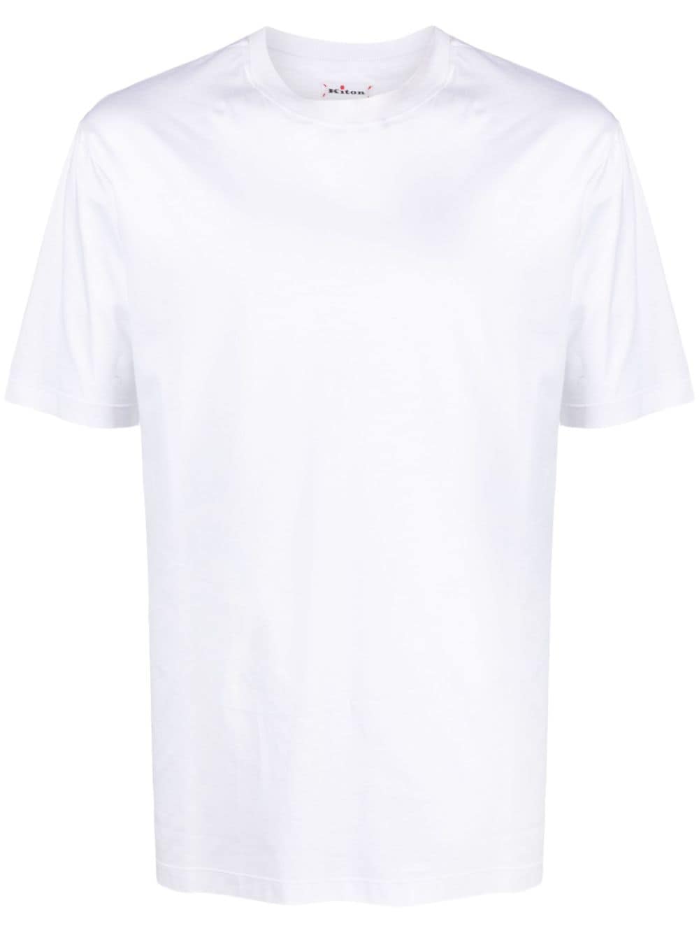 Kiton T-shirt met geborduurd detail Wit