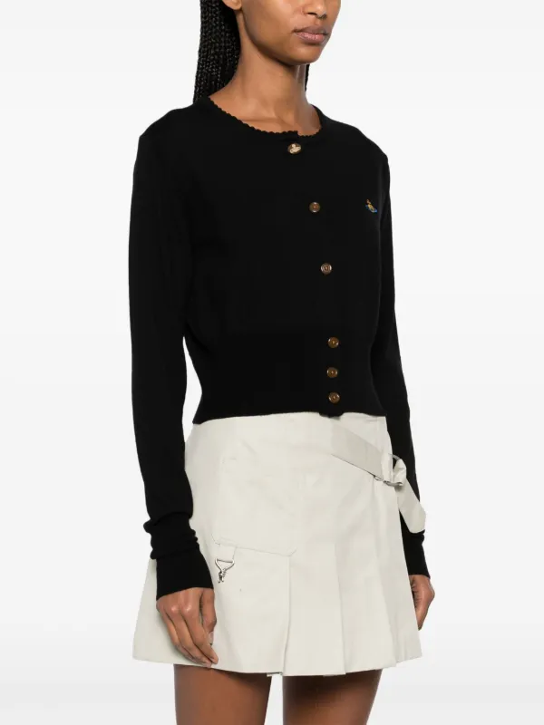 Vivienne Westwood Bea クロップド カーディガン | ブラック | FARFETCH JP