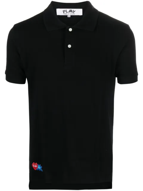 Comme Des Garçons Play قميص بولو بأبليكة شعار الماركة x Element
