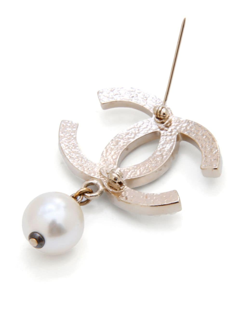 CHANEL Pre-Owned 2000s CC faux-pearl Crystal Embellished Brooch - Farfetch