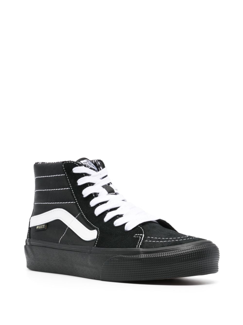 Shop Vans Sk8-hi Lace-up Sneakers In Black