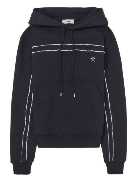 GmbH contrast-piping hoodie