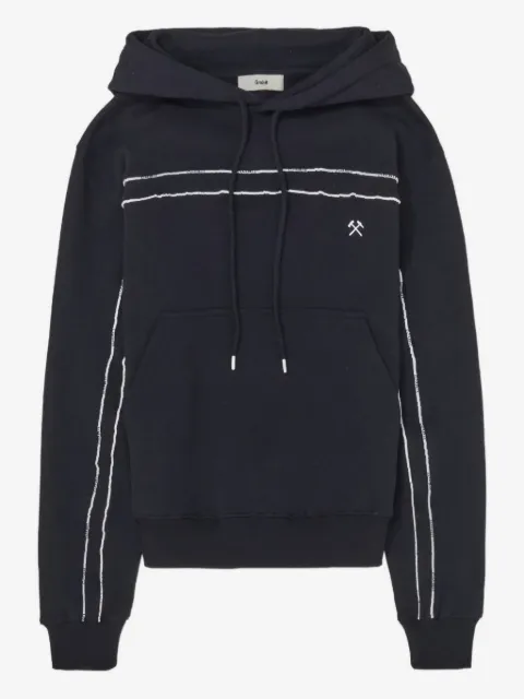 GmbH contrast-piping hoodie