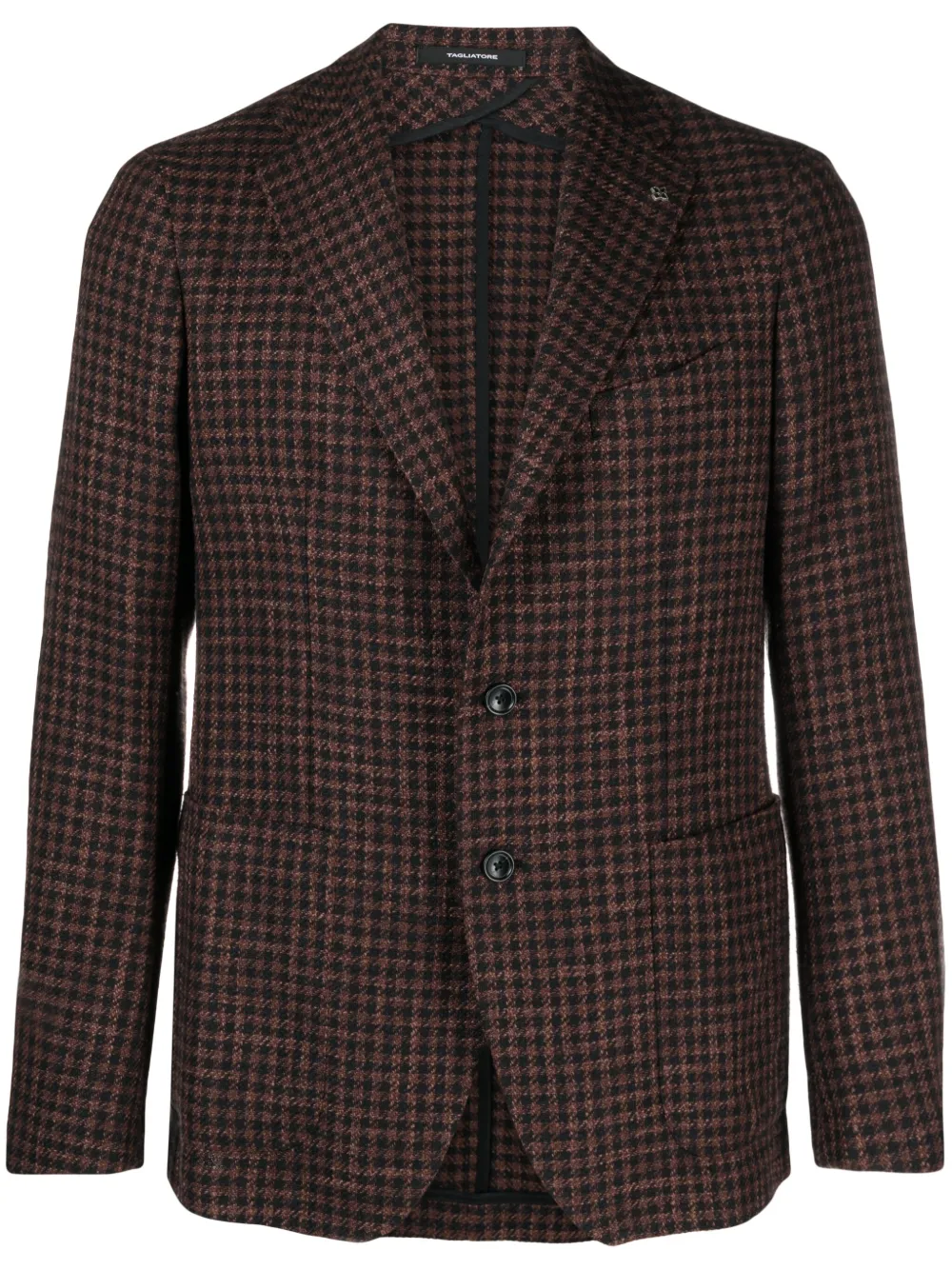 Tagliatore Geruite blazer Bruin