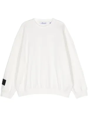 LANVIN トレーナー スウェット LANVIN en Bleu トレーナー スウェット 麻混ミニ裏毛 7分袖